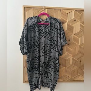 Bel Katzen black and white One Size kimono